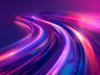 abstract blue and purple digital path background 002