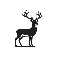 Naklejka na ściany i meble Deer silhouette design.