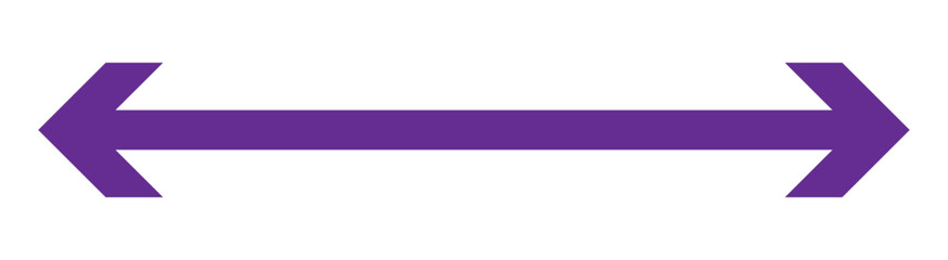 Obraz premium Long arrows vector icons. Black horizontal double arrow. long arrow icon sketched as vector symbol.