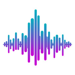 gradient sound wave icon