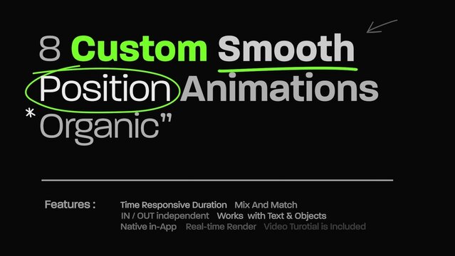 Custom Smooth Position Title Animator 