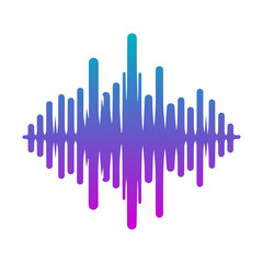 gradient sound wave icon