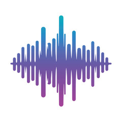 gradient sound wave icon