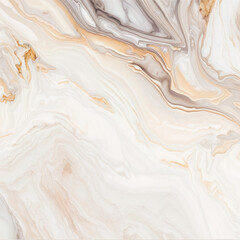 Fluid abstract design with caramel swirls on white