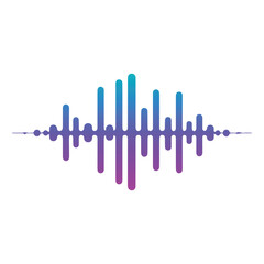 gradient sound wave icon