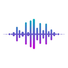 gradient sound wave icon