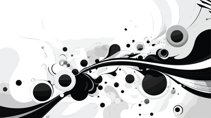 Black and white abstract digital drawing for background