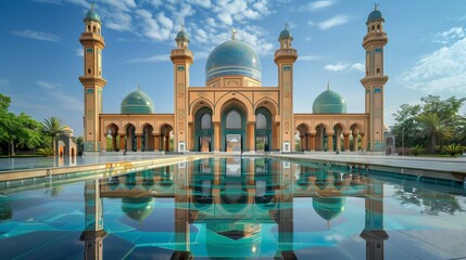 Traditional royal Palace - Generative AI, masjid muslim church - obrazy, fototapety, plakaty
