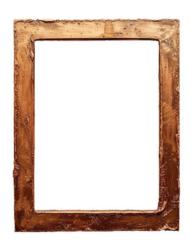 Vintage ornate rectangle copper frame