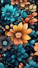 Fototapeta premium Abstract futuristic background. Colored background. Abstract background