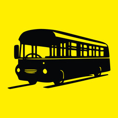 bus isolated on white