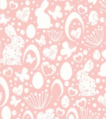 Poster Easter seamless vector pattern background. watercolor effect © Sketch