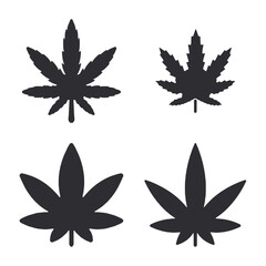 Fototapeta na wymiar set of Cannabis