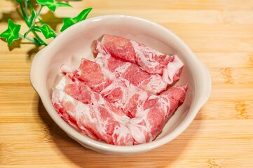 豚肉で巻いた長いも