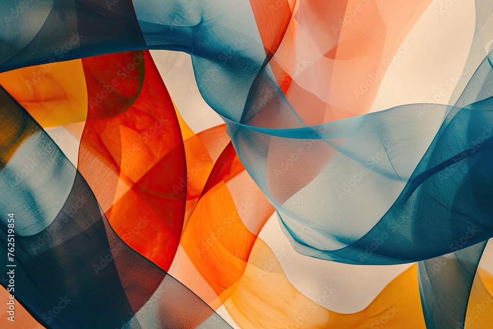 Aufkleber abstract exploration of form and color in an eye catching composition