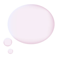 3d white speech bubble, social media chat message icon. Empty text bubble, comment, dialogue balloon