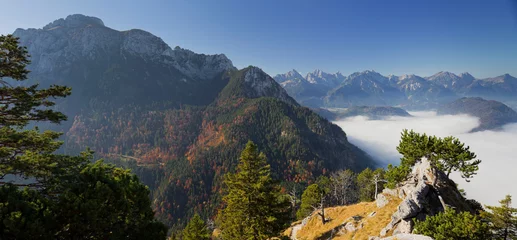 Tapeten Deutschland, Bayern, Ammergebirge, Allgäu, Tegelberg, Nebel © Rainer Mirau