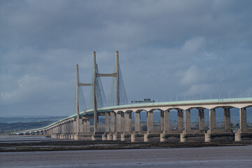 Brücke über den River Severn bei Cardiff (Wales)