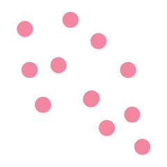 Pink dots decoration 