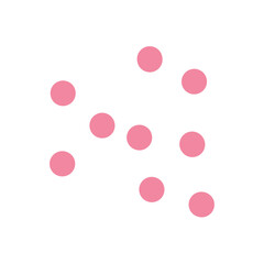 Pink dots decoration 