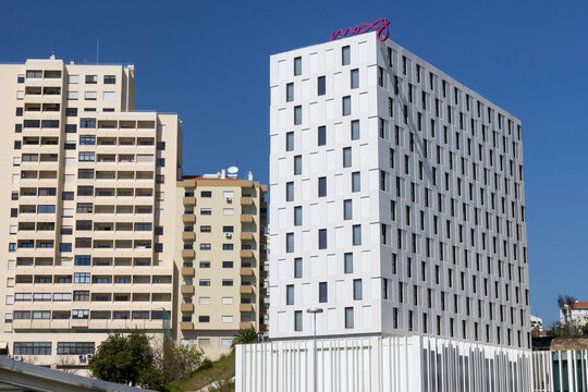 Lisbon, Portugal on March 16, 2024, Moxy Lisbon Oriente 3-star hotel