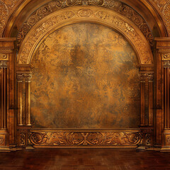 Digital Backdrops of Mansion Wall Interiors