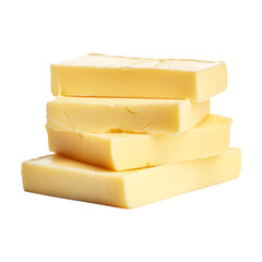 sliced butter isolated on transparent or white background, png