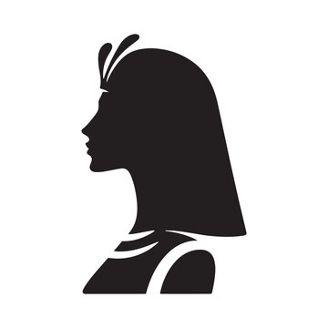 recommend clip art: Egyptian Queen silhouette: Ancient Egyptian Vector Embracing the sands of pharaoh times. Egyptian queen black illustration.
