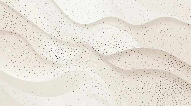 Abstract image of black and white background with floating lines, smoothness, contrast, minimalistic, design, wallpaper, backdrop, flow, dots. Fabric texture. Generative by AI