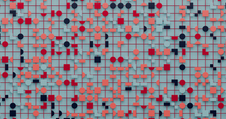 Fototapeta premium Geometric shapes abstract background