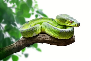 Fototapeta premium green tree python