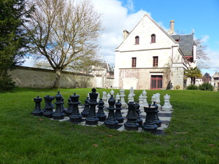 Jeux d'échecs en plein air
