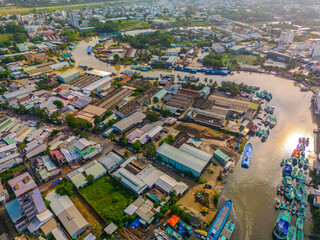 Golden Hour Over the Waterways of Phu Quoc, Vietnam