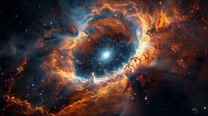 Eye of the God - Galaxy nebula artwork - obrazy, fototapety, plakaty
