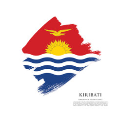 Flag of Kiribati, vector illustration