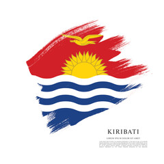 Flag of Kiribati, vector illustration