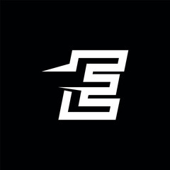 Letter E logo and icon design