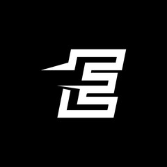 Letter E logo and icon design