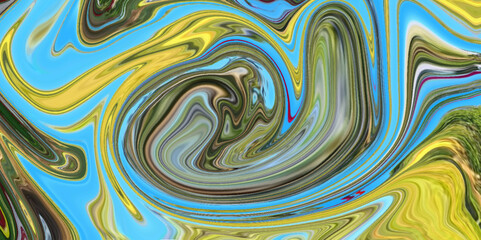 Abstract background with psychedelic vivid colors. Marbleized bright effect with fluid painting, background for wallpapers, poster, postcard. Bright pattern on liquid.