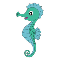 Colorful Seahorse Clipart for Lovers of Sea Animals and Aquatic Life