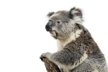 koala bear is sitting and laughing
