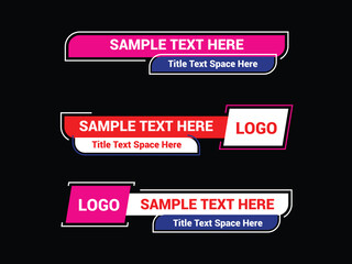 Lower Third Bold Banner Beauty Template Bundle