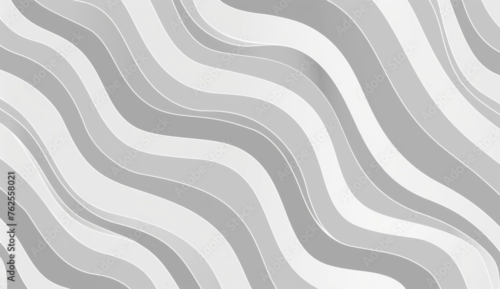 Poster pattern with grey and white lines, simple minimalist design soft lines in geometric wave shape backg