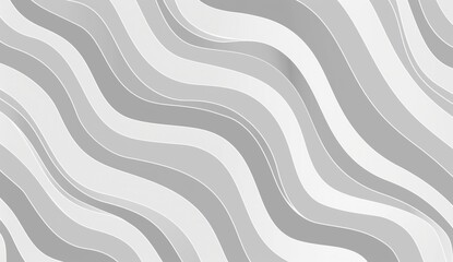 pattern with grey and white lines, simple minimalist design Soft lines in geometric wave shape background for interior wallpaper Generative AI