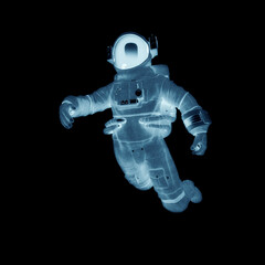 astronaut in drift pose