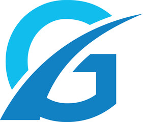 Letter G minimalist logo and icon design