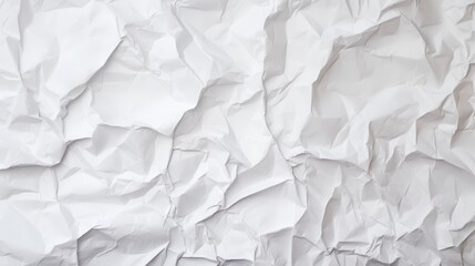 Obraz premium crumpled white paper background