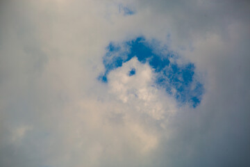 blue sky with clouds