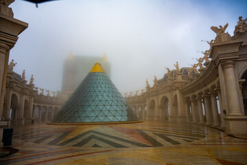 Misty Morning at the French Village, Ba Na Hills, Da Nang, Vietnam