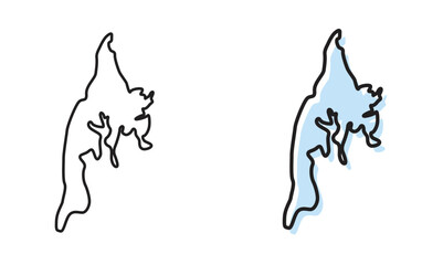 kent island map, kent island vector, kent island outline, kent island, kent island maryland © bn